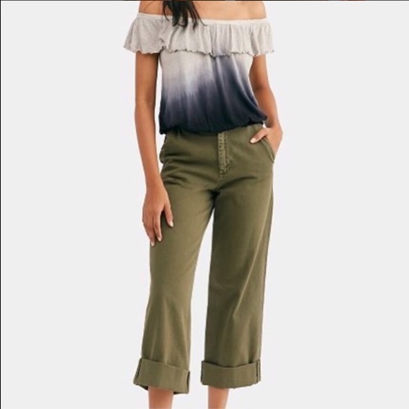 Free People Nightfall Combo Ruffle Top Small - Picture 2 of 8